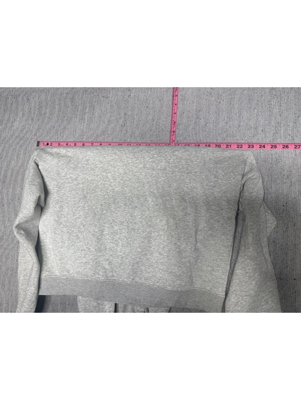 Nike Women's Gray Pullover Hoodie White Swoosh Logo M